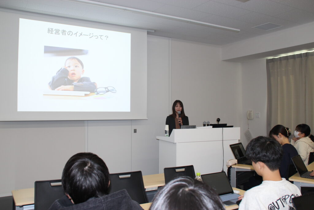 経営者の想いを学生へ。岡山経営者論に登壇しました